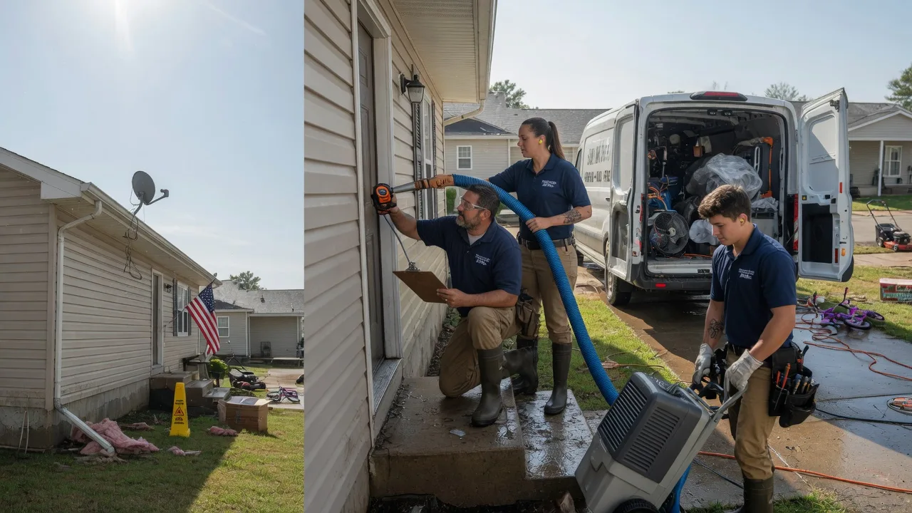 Ceiling Water Damage Restoration in Dowell, IL near me